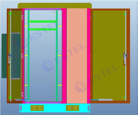 Scatola resistente alle intemperie su misura di elettronica di altezza di ISO9001 1850mm