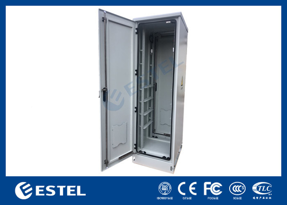 2.5mm Aluminium Outdoor Telecom Cabinet 43U Equipment Enclosures con LED