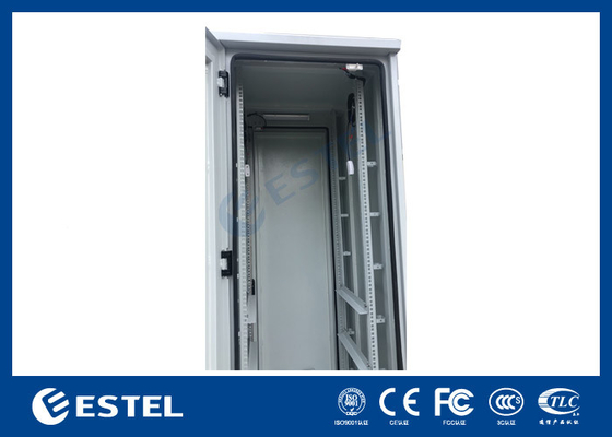 2.5mm Aluminium Outdoor Telecom Cabinet 43U Equipment Enclosures con LED