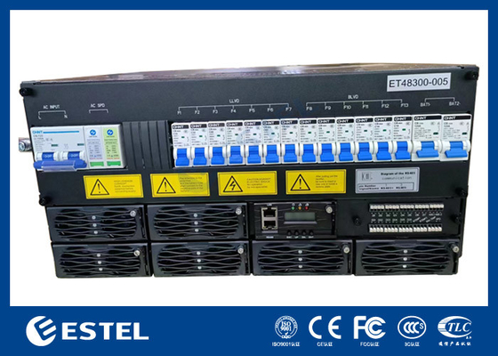 Sistema di alimentazione per rettificatori di capacità da 18 kW con distribuzione di potenza e funzione di monitoraggio della batteria