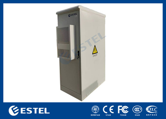 Gabinetto Telecom Esterno a doppia porta in acciaio galvanizzato 42U integrato con aria condizionata a corrente continua da 2000W