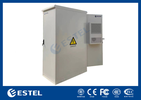 Gabinetto Telecom Esterno a doppia porta in acciaio galvanizzato 42U integrato con aria condizionata a corrente continua da 2000W