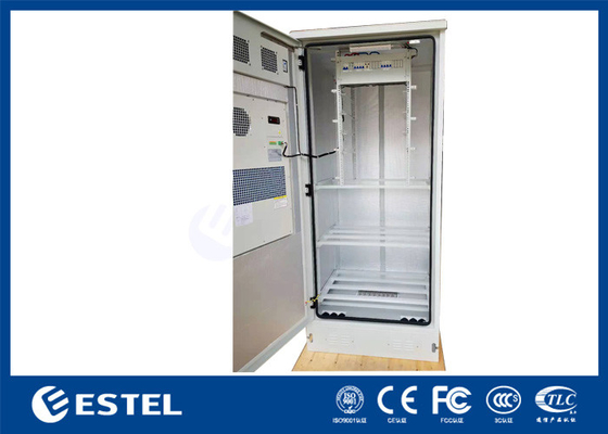 IP55 Gabinetto Telecom Esterno Con Unità di Distribuzione di Potenza Rack Da 19 Pollici E Piattaforma Batteria