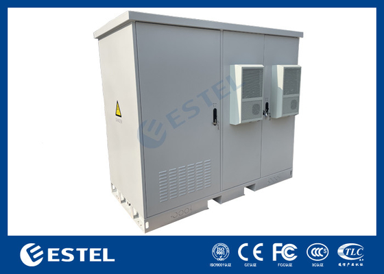 Gabinetto di distribuzione dell'energia industriale Tre compartimenti per rifugi all'aperto integrati con batteria