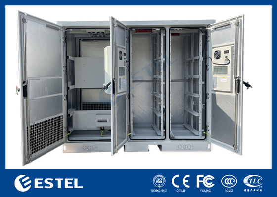 Gabinetto di distribuzione dell'energia industriale Tre compartimenti per rifugi all'aperto integrati con batteria