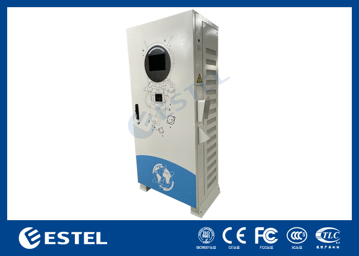 Caricabatterie elettriche a corrente continua veloce per uso commerciale con stazione di ricarica elettrica montata sul pavimento con schermo a LED