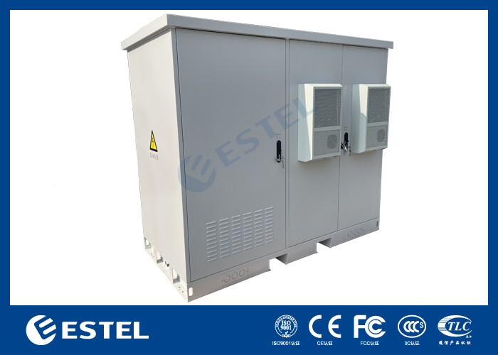 Gabinetto di distribuzione dell'energia industriale Tre compartimenti per rifugi all'aperto integrati con batteria